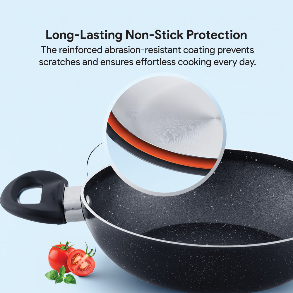 Delici Nonstick Kadai Pan 22cm (AKP22GE)