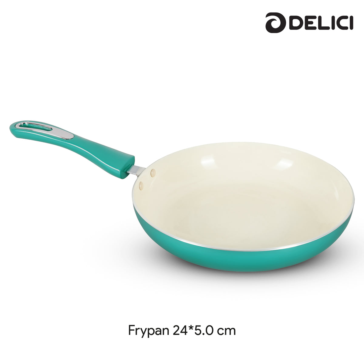 Delici 8-Piece Ceramic Nonstick Cookware Set Green NCC8TG | Made in India