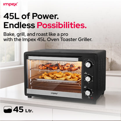 Impex 45L Electric Oven with Rotisserie (OV-2902)
