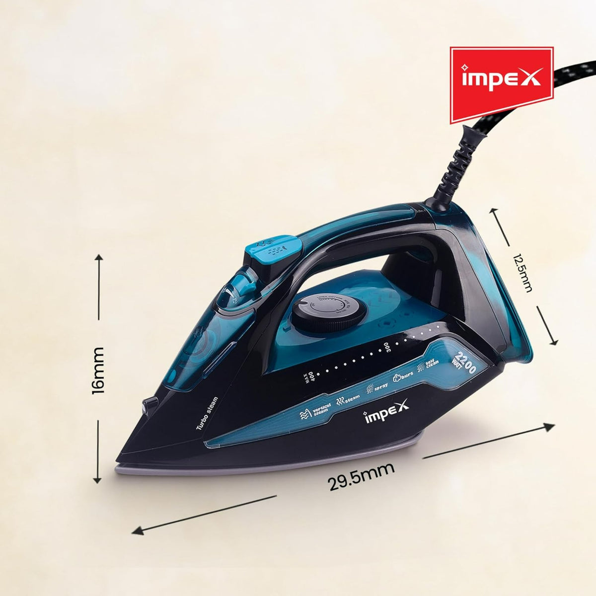 Impex Electric Steam Iron Box (IBS 404)