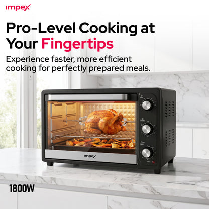 Impex 45L Electric Oven with Rotisserie (OV-2902)