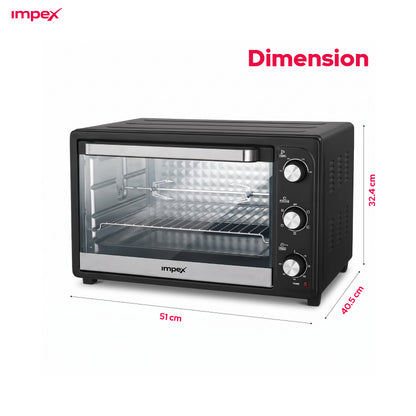 Impex 45L Electric Oven with Rotisserie (OV-2902)