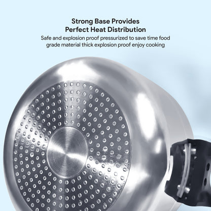 Delici Aluminium Pressure Cooker 15 Litre | Strong Base | Safety Lock | 2-Year Warranty | DPC15A
