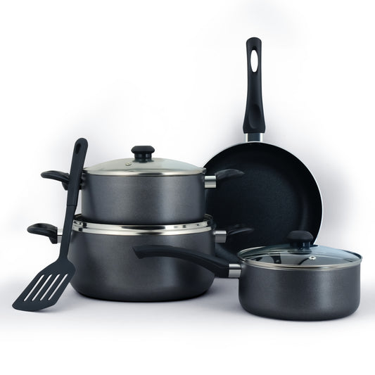 Delici 8-Piece Nonstick Cookware Set NCS8-G | PFOA-Free Aluminium Cookware