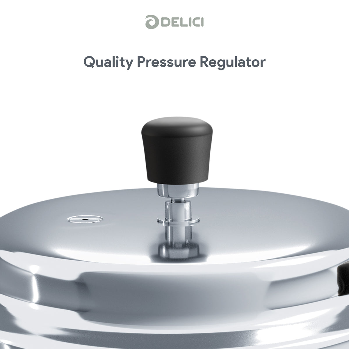 Delici Stainless Steel Pressure Cooker 3 Litre | Induction Base | Spring Safety Valve | SPC3E