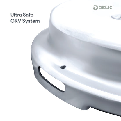 Delici Stainless Steel Pressure Cooker 3 Litre | Induction Base | Spring Safety Valve | SPC3E