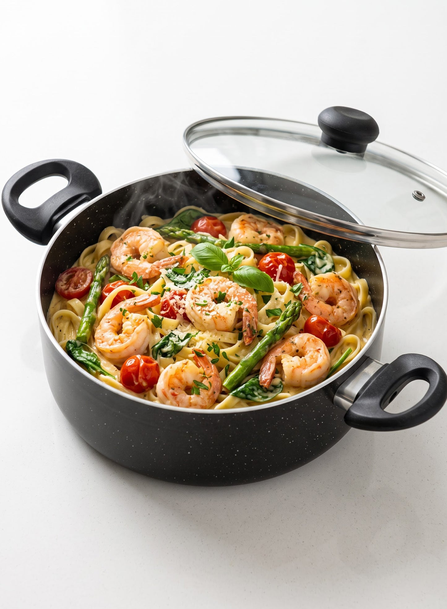 Delici Non-Stick Sauce Pan 28CM (ASP28GE) – Granite Gray | PFOA Free
