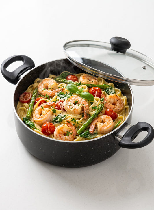 Delici Non-Stick Sauce Pan 28CM (ASP28GE) – Granite Gray | PFOA Free