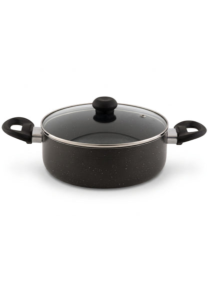 Delici Non-Stick Sauce Pan 28CM (ASP28GE) – Granite Gray | PFOA Free