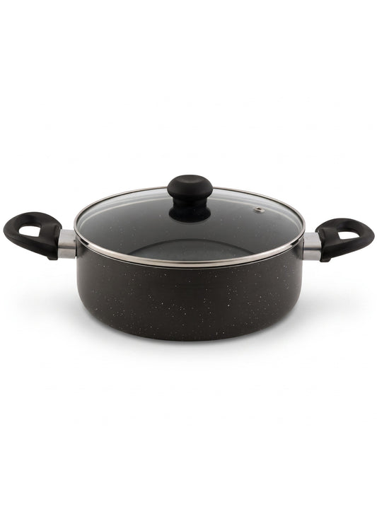 Delici Non-Stick Sauce Pan 28CM (ASP28GE) – Granite Gray | PFOA Free