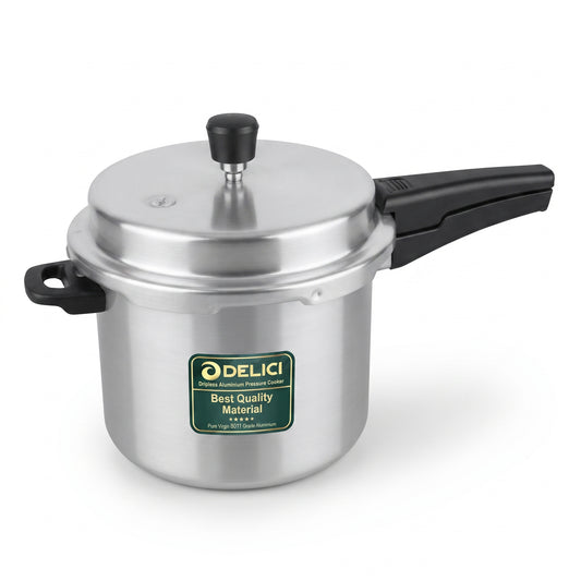 Delici Dripless NIB Pressure Cooker 3 Litre | Induction Base | Lead-Free Valve | ADPC3E