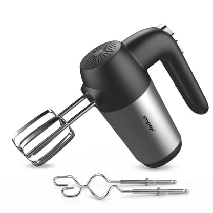 Impex HM3302 – 150W 5-Speed Hand Mixer with Turbo Function & Dough Hooks