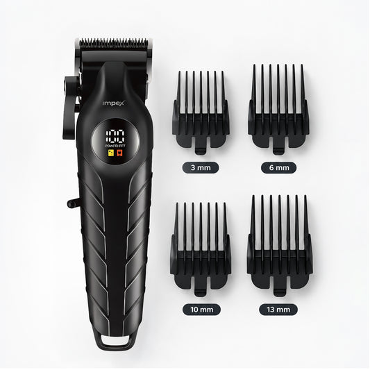 Impex IHC7 – Professional Hair Clipper with LED Display & 2000mAh Battery
