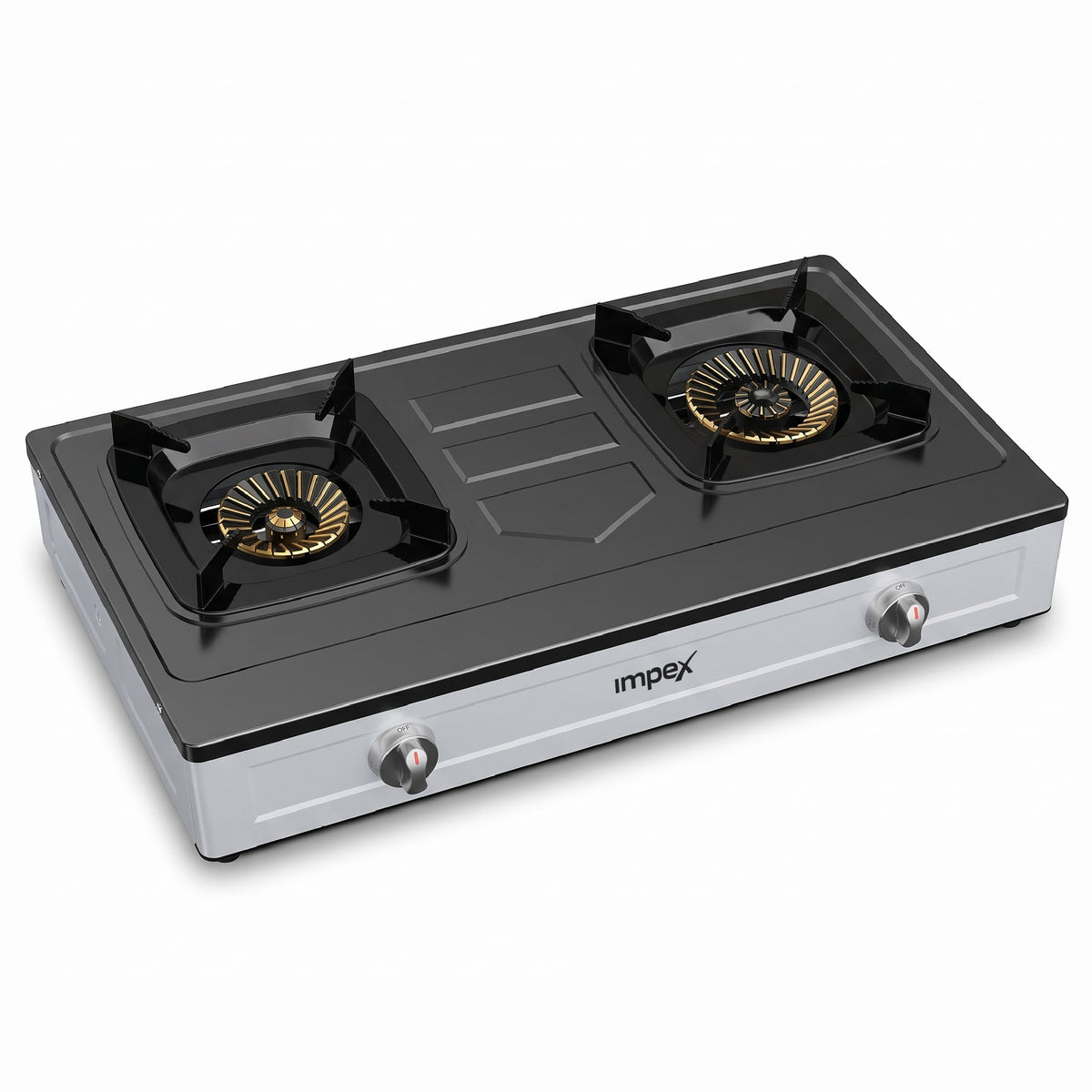 Impex 2 Burner LP Gas Stove Stainless Steel Heavy(IGS 121)