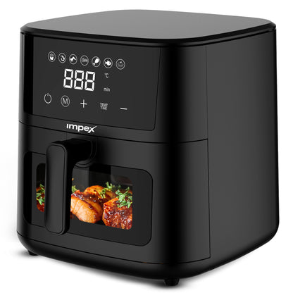 Impex AF-4307 4.5L Digital Air Fryer – 1200W Smart Touch with 10 Presets