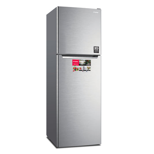 Impex IRF250S 270L No Frost Inverter Refrigerator – 10-Year Compressor Warranty, Dark Silver
