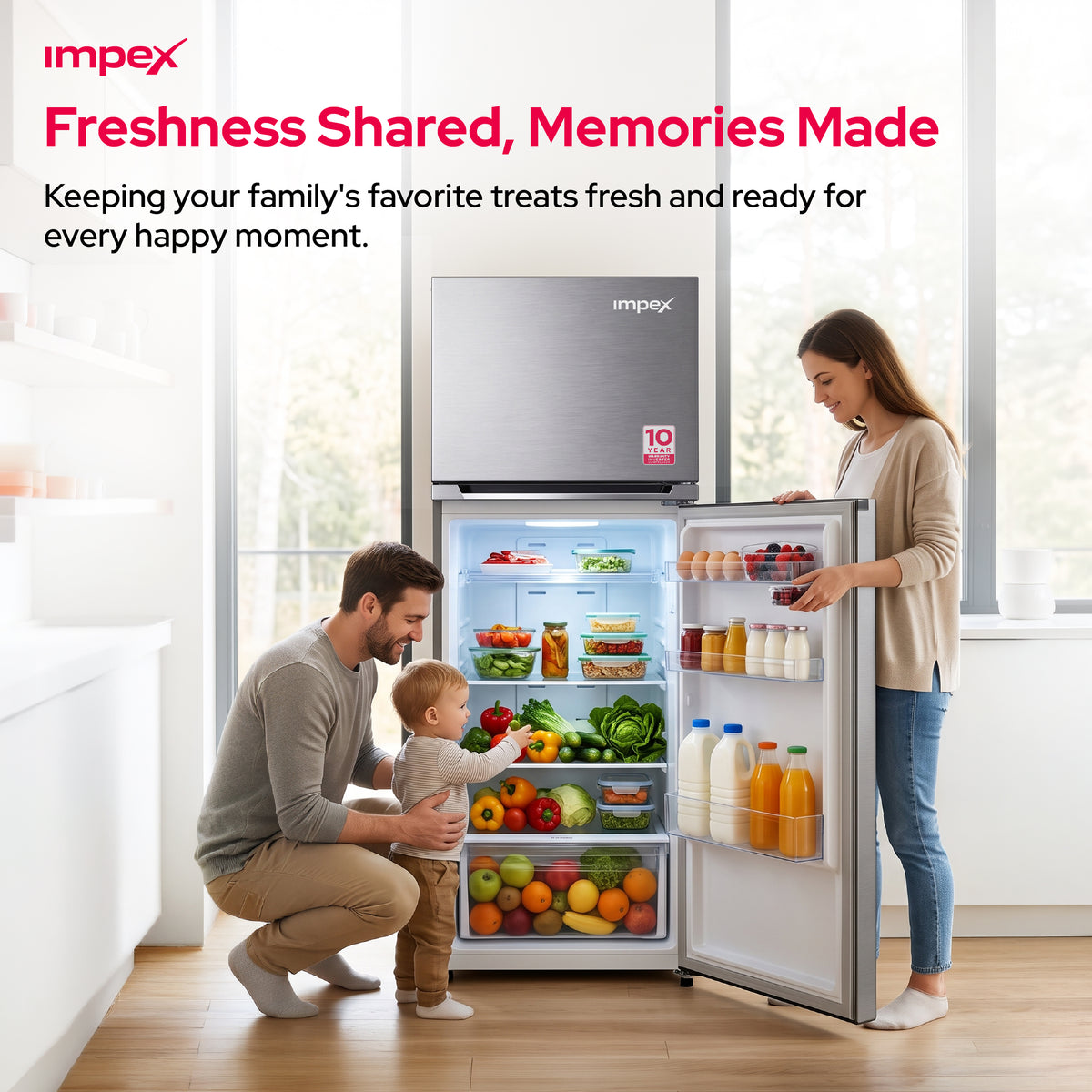 Impex 458L No Frost Inverter Refrigerator (IRF420SS)