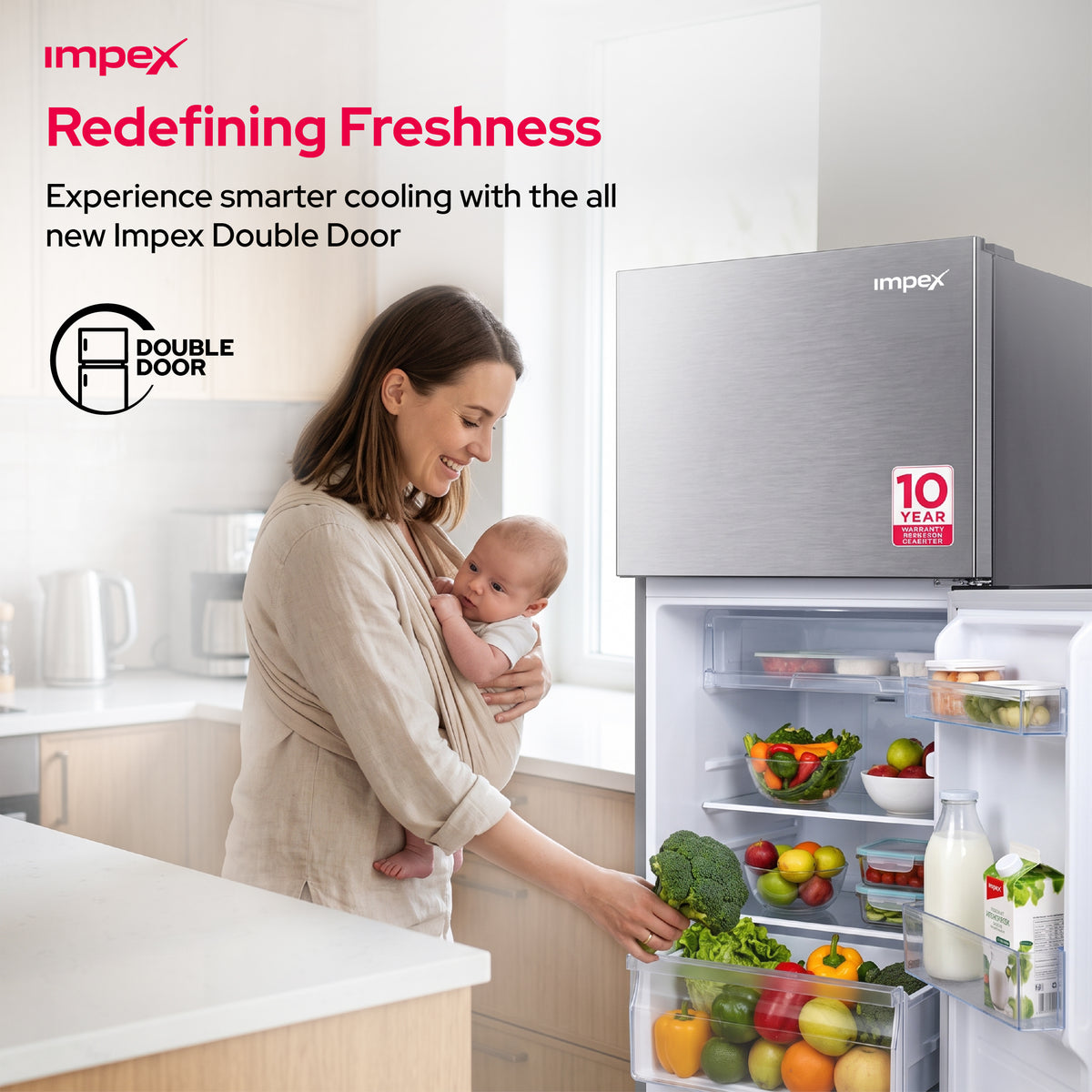 Impex 458L No Frost Inverter Refrigerator (IRF420SS)