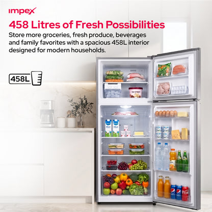 Impex 458L No Frost Inverter Refrigerator (IRF420SS)