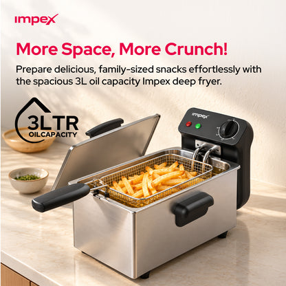 Impex 3 Ltr. Deep Fryer (IDF 1003)