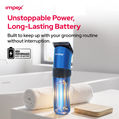 Impex IHC5 – Professional Cordless Hair Trimmer with Charging Stand