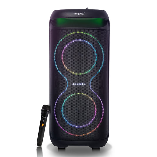 Impex TS81 Portable Trolley Speaker | 4000W PMPO | Karaoke | Wireless Mic