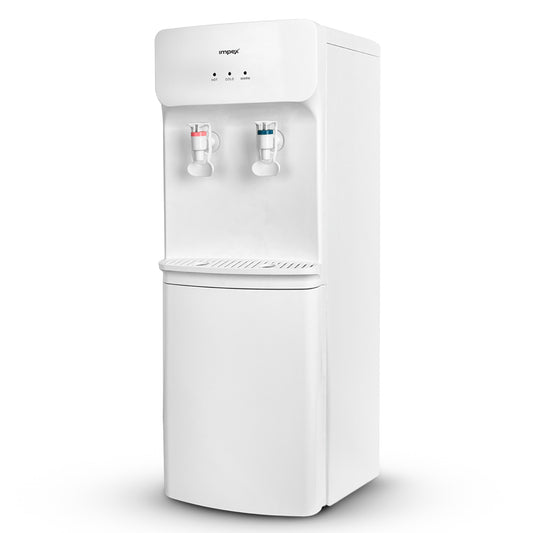 Impex WD3904B 2-Tap Water Dispenser – Compressor Cooling, 304 Stainless Steel Tank