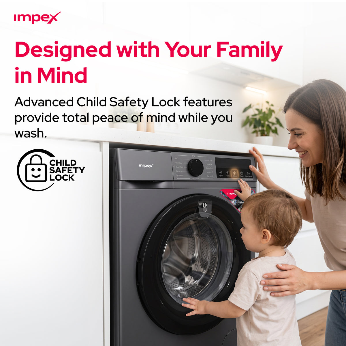 Impex 8Kg Front Load Washing Machine (WM0800FS)