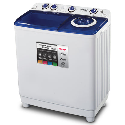 Impex WM-4205 12KG Semi-Automatic Washing Machine – Air Turbo Dry, Double Layer Body