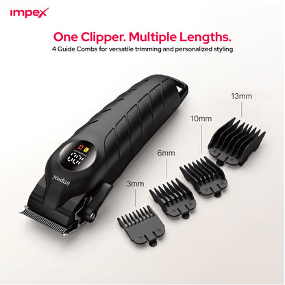 Impex IHC7 – Professional Hair Clipper with LED Display & 2000mAh Battery