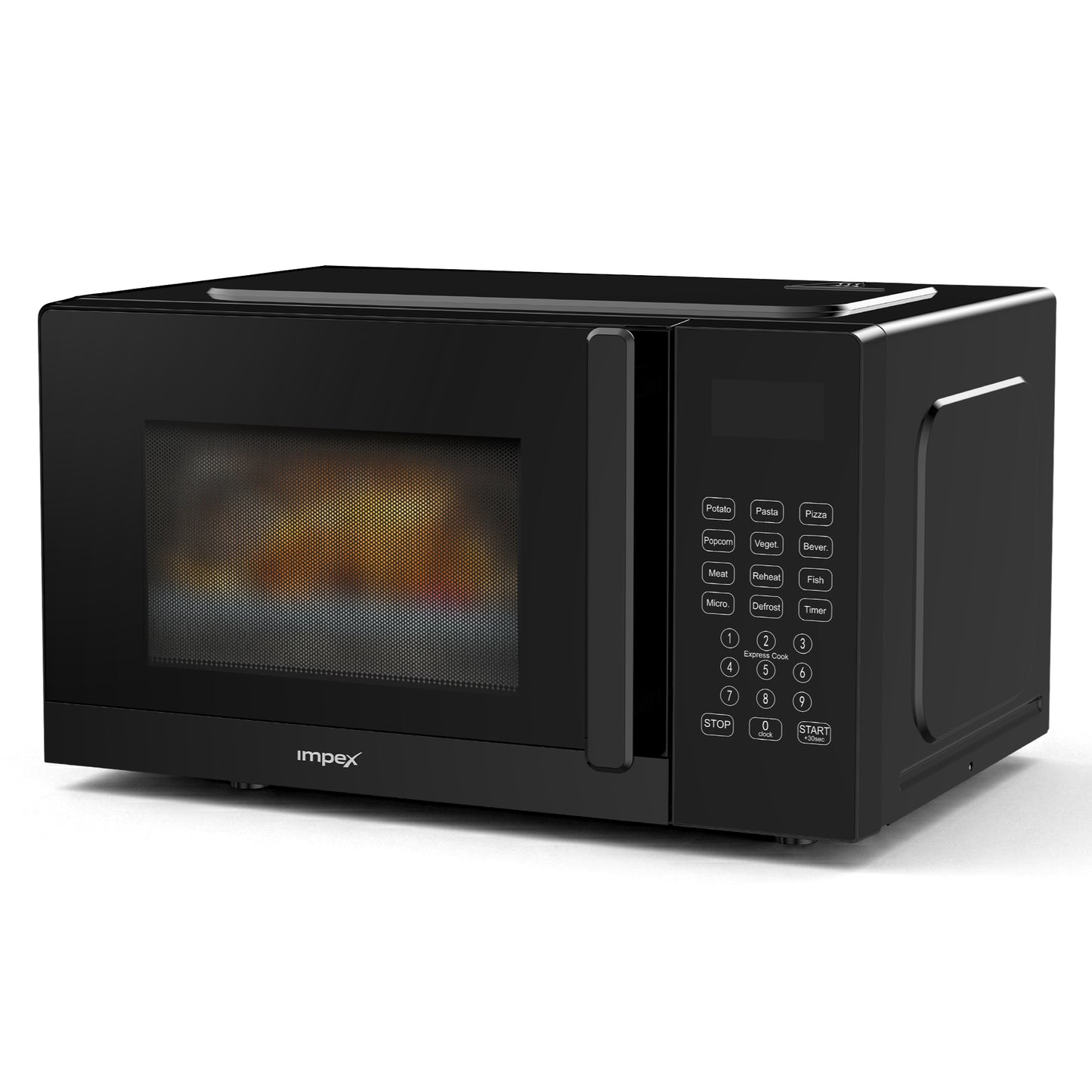 Impex MO8101DB 20L Digital Microwave Oven – 700W, 8 Presets & Child Safety Lock