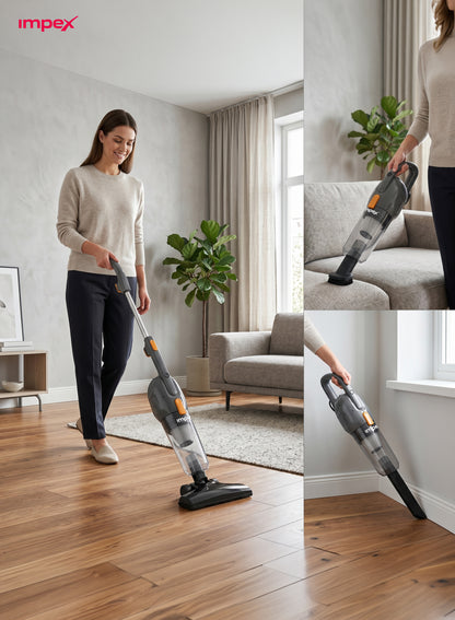 Impex VC4702 3-in-1 Stick Vacuum Cleaner – 800W Copper Motor, Lightweight & Powerful