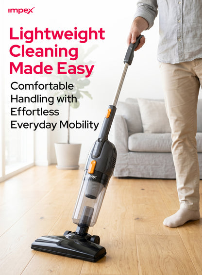 Impex VC4702 3-in-1 Stick Vacuum Cleaner – 800W Copper Motor, Lightweight & Powerful