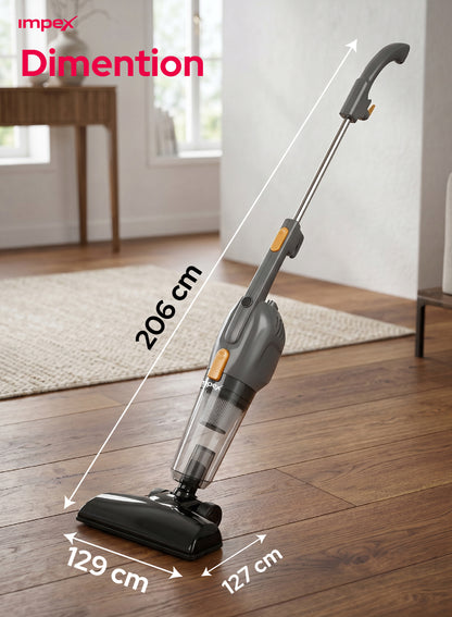 Impex VC4702 3-in-1 Stick Vacuum Cleaner – 800W Copper Motor, Lightweight & Powerful