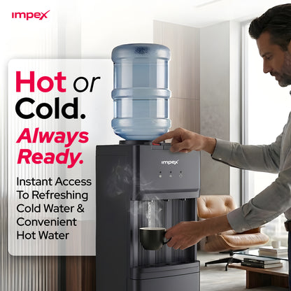 Impex WD3902C 3-Tap Water Dispenser – Compressor Cooling, 304 Stainless Steel Tank